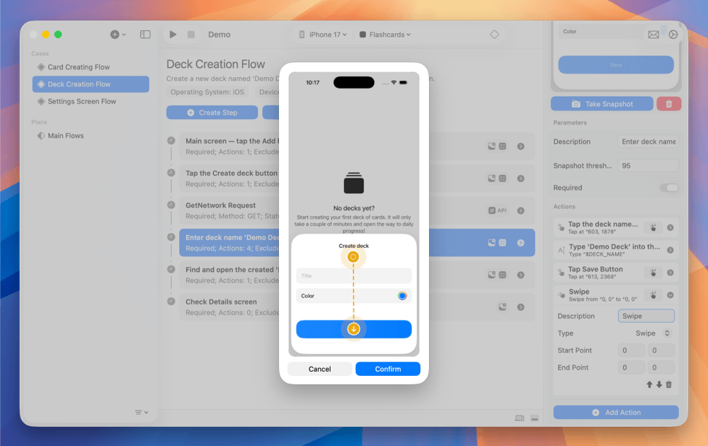Qampanion visual test builder